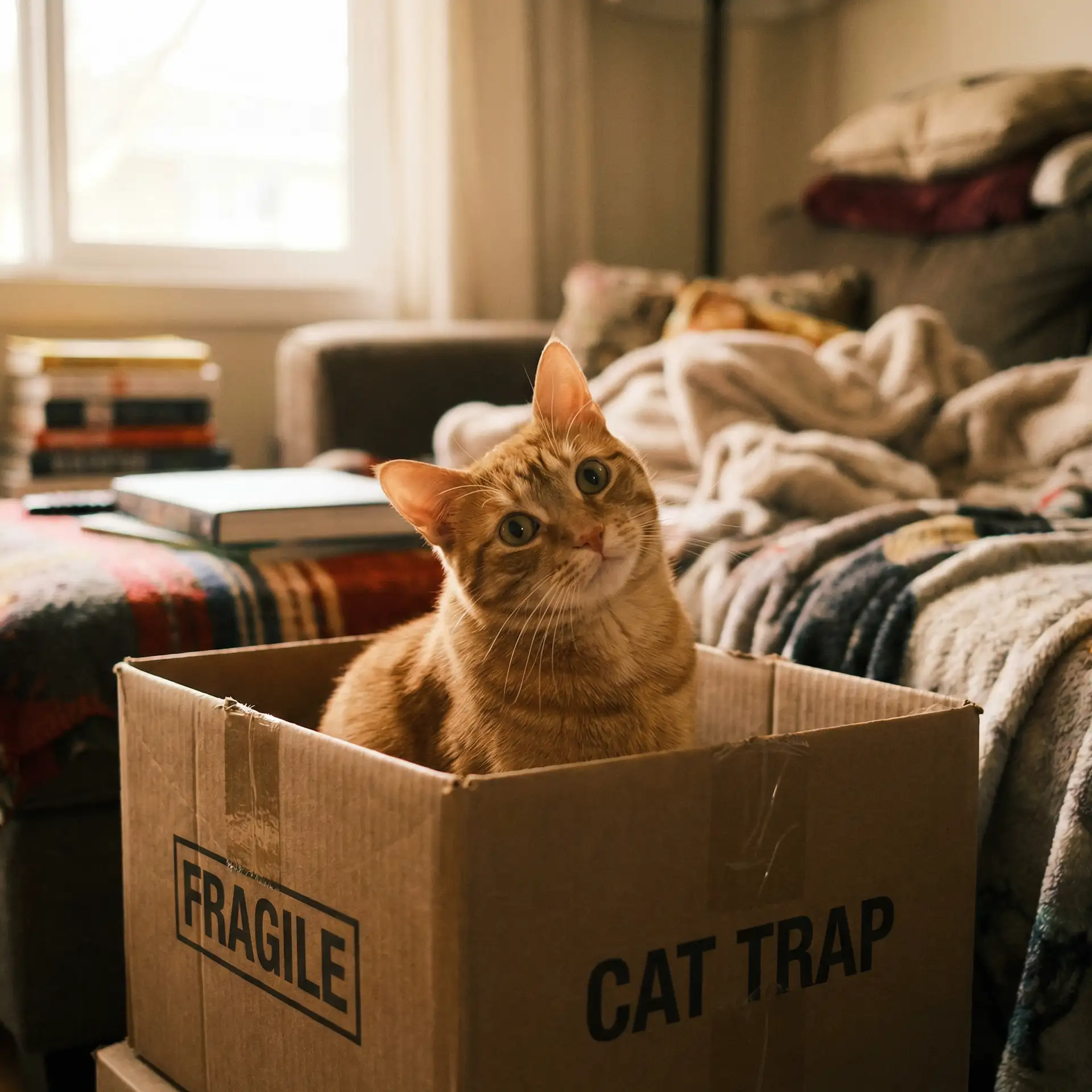 橘猫躲在纸箱里 - 猎毒人全集